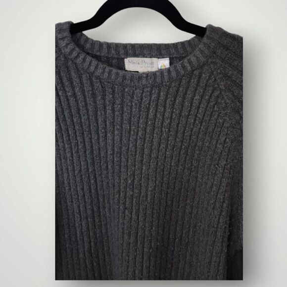 Mistic prysm by listicle Gray knit crewneck Pullover Sweater S/m - Picture 2 of 9